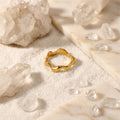 Anillo para Mujer Chapado en Oro Auténtico de 18k