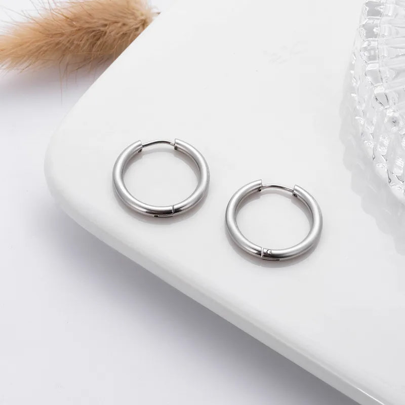 Aretes Unisex Acero 316 (Plata)