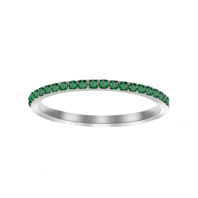 Anillo PVD Oro 14K Diseño Geométrico (Rojo Rosa) Talla US7